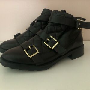 Black Zara Boots with Buckles